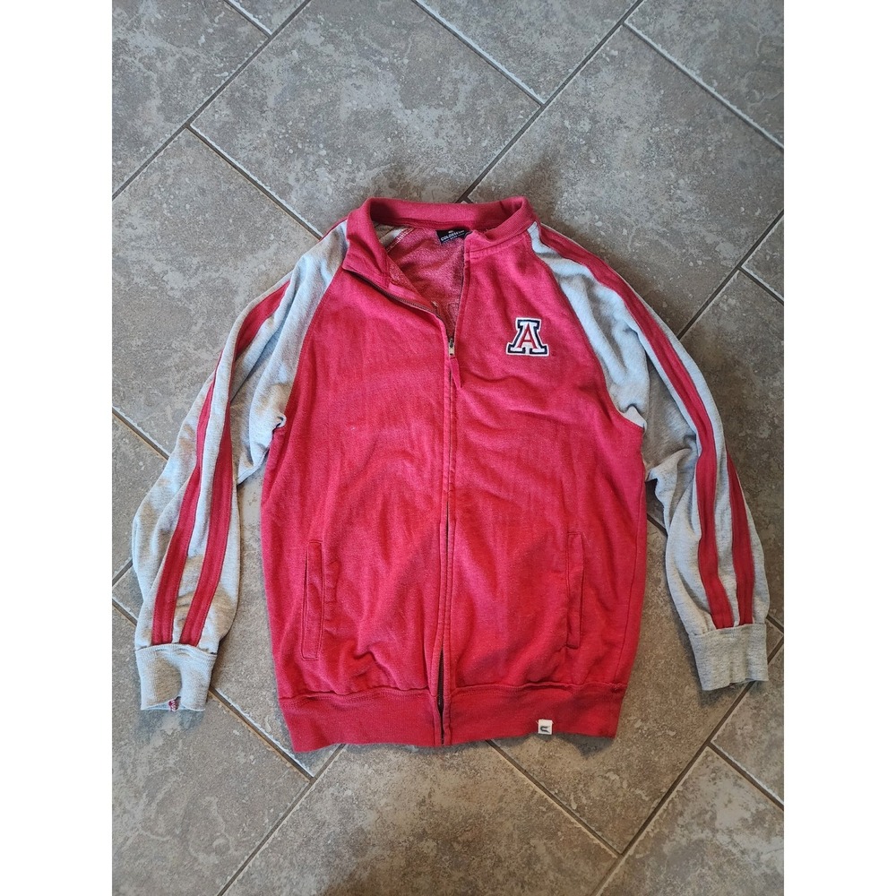 Colosseum Arizona Wildcats Mens Medium Red Full Zip Track Jacket Arizona Back